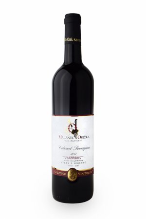 Fľaša vína Cabernet Sauvignon 2017, výber z hrozna (suché)