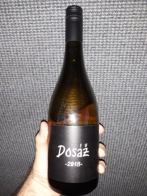 Fľaša vína Dosáž (MT, Mopr, Muškát žlutý) 2018, akostné šumivé víno (doux)