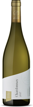 Fľaša vína Chardonnay 2017, pozdný sber (suché)
