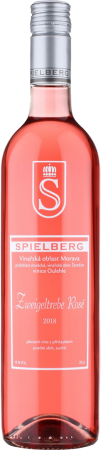 Fľaša vína Zweigeltrebe rosé 2018, pozdný sber (suché)