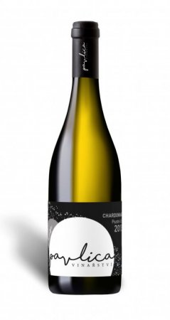 Fľaša vína Chardonnay 2018, pozdný sber (polosuché)