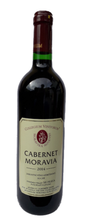 Fľaša vína Cabernet Moravia 2014, akostné víno (suché)