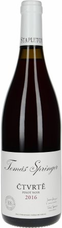 Fľaša vína Pinot Noir (Čtvrtě) 2016, zemské víno (suché)