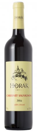 Fľaša vína Cabernet Sauvignon 2016, výber z hrozna (suché)
