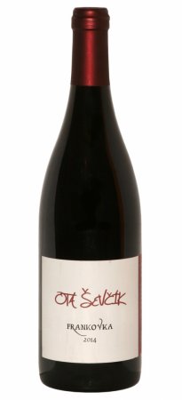 Fľaša vína Frankovka 2014, zemské víno (suché)