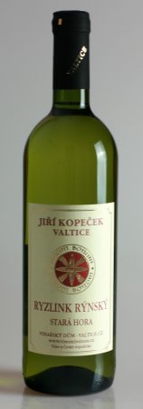 Fľaša vína Ryzlink rýnský 2015, pozdný sber (polosuché)