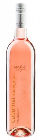 Fľaša vína Cabernet Sauvignon rosé 2018, pozdný sber (suché)