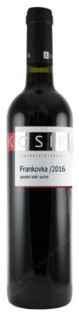 Fľaša vína Frankovka 2016, pozdný sber (suché)