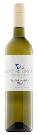 Fľaša vína Ryzlink vlašský (Relax) 2017, zemské víno (suché)
