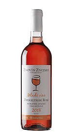 Fľaša vína Zweigeltrebe rose Mladé víno 2018, zemské víno (polosuché)