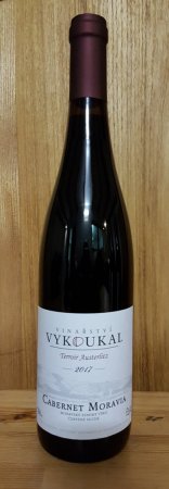 Fľaša vína Cabernet Moravia 2017, zemské víno (suché)