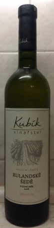 Fľaša vína Rulandské šedé 2016, pozdný sber (suché)