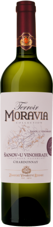 Fľaša vína Chardonnay (Terroir Moravia) 2011, pozdný sber (polosladké)