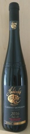 Fľaša vína Cabernet Sauvignon (Gastro řada) 2016, pozdný sber (suché)