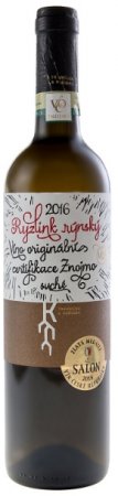 Fľaša vína Ryzlink rýnský 2016, voc (suché)