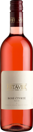 Fľaša vína Rosé čtvrté 2017, pozdný sber (suché)