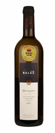 Fľaša vína Sauvignon 2017, pozdný sber (suché)