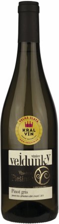 Fľaša vína Pinot gris barrique 2013, výber z hrozna (suché)