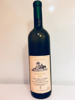 Fľaša vína Auxerrois 2017, pozdný sber (suché)