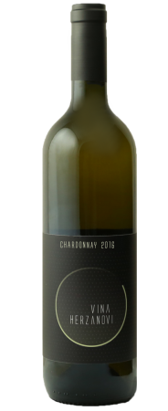 Fľaša vína CHARDONNAY 2016, pozdný sber (suché)