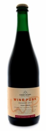 Fľaša vína WINE PUNK Regent 2017, zemské víno (suché)
