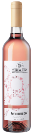 Fľaša vína Zweigeltrebe rosé 2017, kabinetné víno (polosuché)