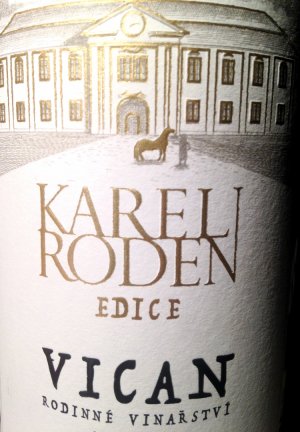 Fľaša vína Tramín červený (Edice Karel Roden) 2017, pozdný sber (polosuché)