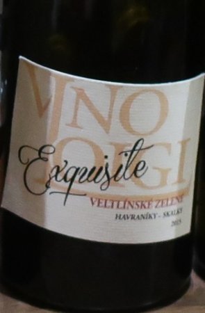 Fľaša vína Veltlínské zelené exquisite 2015, zemské víno (suché)