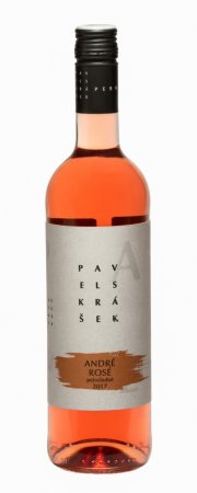 Fľaša vína André rosé 2017, zemské víno (polosladké)