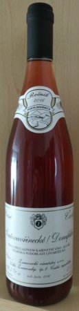 Fľaša vína Svatovavřinecké/Dornfelder - Rosé 2016, kabinetné víno (suché)