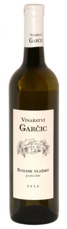 Fľaša vína Ryzlink vlašský 2016, pozdný sber (polosuché)