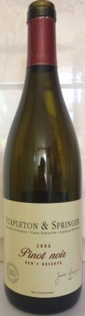 Fľaša vína Pinot Noir (Ben’s Reserve) 2006, zemské víno (suché)