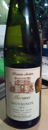 Fľaša vína Sauvignon 2015, pozdný sber (suché)
