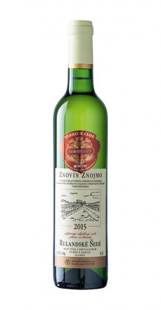 Fľaša vína Rulandské šedé 2015, bobuľový výber (sladké)