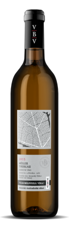 Fľaša vína Müller Thurgau 2015, kabinetné víno (suché)