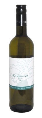 Fľaša vína Chardonnay 2016, akostné víno (suché)