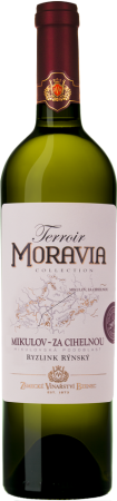 Fľaša vína Ryzlink rýnský Za cihelnou (Terroir Moravia) 2011, pozdný sber (suché)
