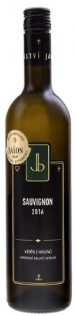 Fľaša vína Sauvignon 2016, výber z hrozna (suché)