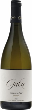Fľaša vína Ryzlink vlašský (Hermes) 2015, pozdný sber (suché)