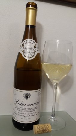 Fľaša vína Johanniter 2015, pozdný sber (polosladké)