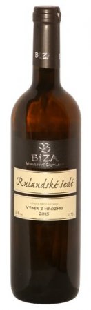 Fľaša vína Rulandské šedé 2015, výber z hrozna (polosuché)