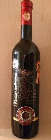 Fľaša vína Ryzlink vlašský 2016, pozdný sber (suché)