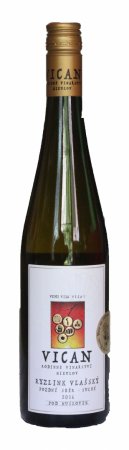 Fľaša vína Ryzlink vlašský 2016, pozdný sber (polosuché)
