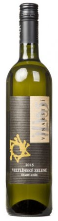 Fľaša vína Veltlínské zelené (Staré keře) 2015, kabinetné víno (suché)