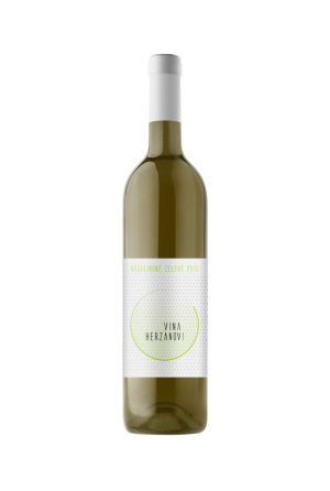 Fľaša vína Veltlínské zelené 2015, kabinetné víno (suché)