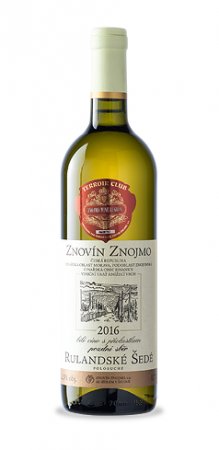 Fľaša vína Rulandské šedé 2016, pozdný sber