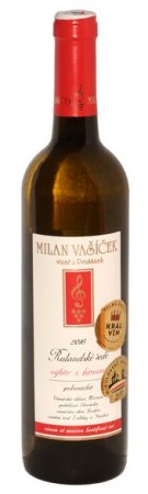 Fľaša vína Rulandské šedé 2016, výber z hrozna (polosuché)