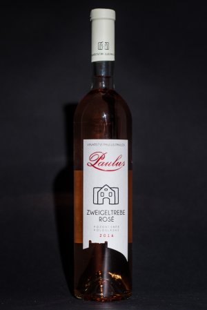 Fľaša vína Zweigeltrebe rosé 2016, pozdný sber (polosladké)