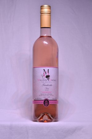 Fľaša vína Frankovka rosé 2016, kabinetné víno (suché)