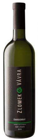 Fľaša vína Chardonnay 2015, výber z hrozna (polosuché)